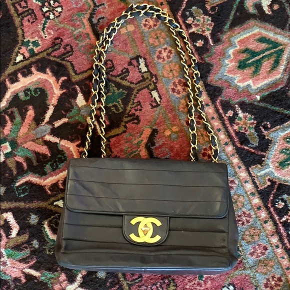 CHANEL Handbags - VINTAGE CHANEL BAG 94-96 Horizontal Flap